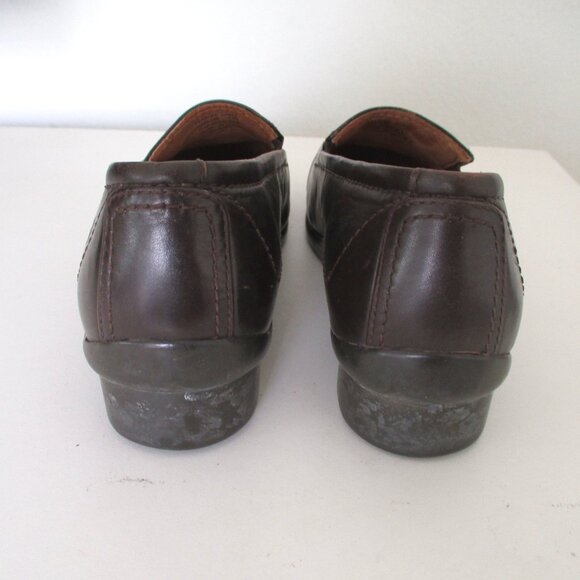 Aravon Womens Brown Leather Loafer Shoe - Size 7.5B - Picture 7 of 8